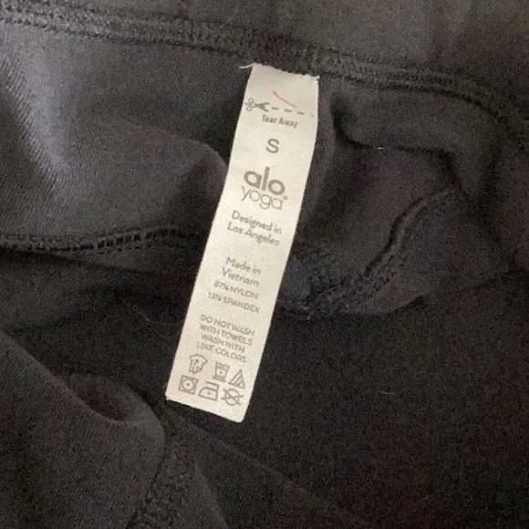 ALO YOGA High-Waist Catch The Vibe Flare Legging Black Size S - Picture 10 of 10